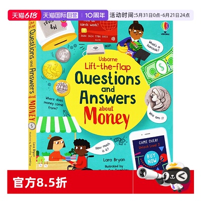 Usborne问与答翻翻书系列金钱