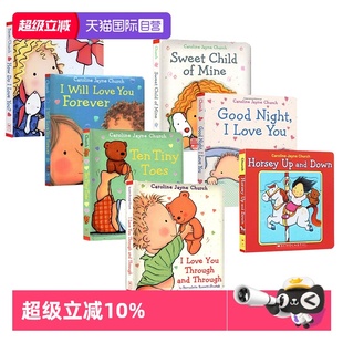 英文绘本 晚安 through you 爱 Love 晚安绘本 纸板书 晚安故事 toes 7册 Good Night ten tiny love You 自营