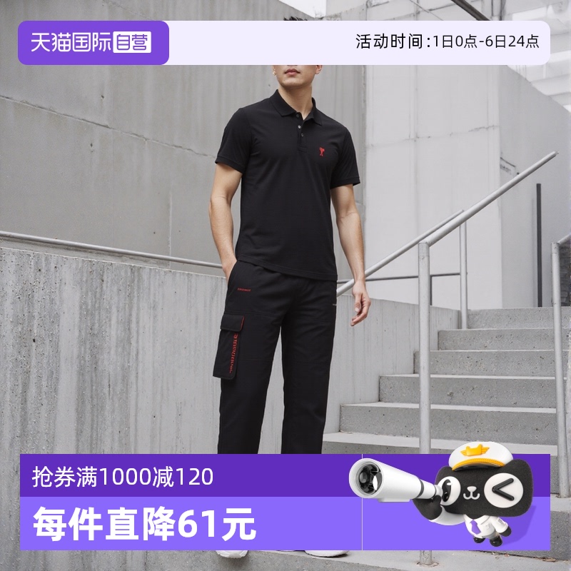 【自营】AMI潮牌刺绣爱心夏季男装纯棉半袖上衣全棉男短袖POLO衫