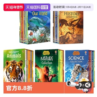 【自营】Usborne尤斯伯恩初学者系列 初探科学/自然/历史/动物/世界 Beginners Science10册套装英文原版绘本少儿科普罗汉普顿大学