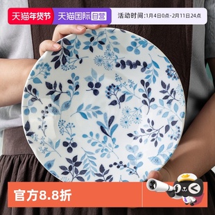 【自营】千代源日本美浓烧碗家用2024新款釉下彩餐具高颜值陶瓷盘