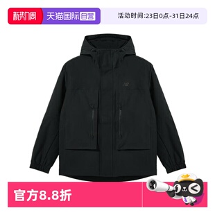 女装 BALANCE男装 NEW 连帽保暖外套薄绒休闲服AMJ51322BK 自营