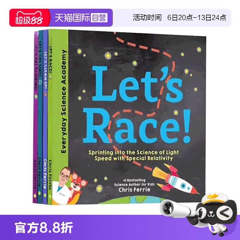 【自营】每日科学院 Everyday Science Academy 英文原版 Let's Time Trave/Clean Up/Power Up/Race 4册 STEM体系 精装绘本图片