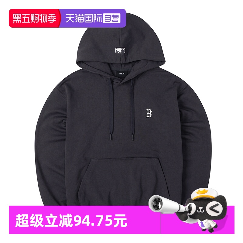 【自营】MLB连帽卫衣男女装户外训练运动套头衫舒适透气休闲卫衣