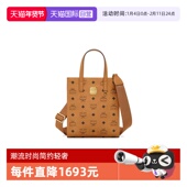 经典 老花托特包单肩手提包 Klassik系列 迷你中性款 自营 MCM