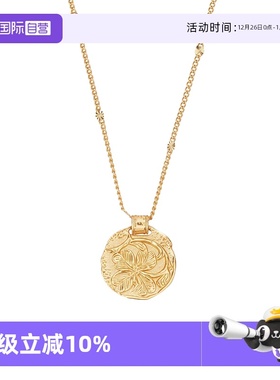 【自营】VITARING项链女圆牌硬币四叶草吊坠锁骨链小众设计