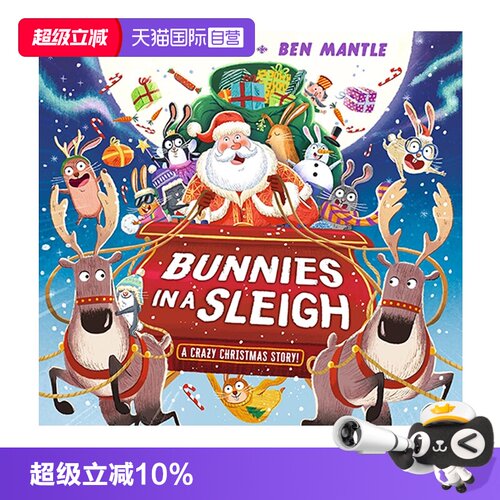 【自营】英文原版 Bunnies in a Sleigh: A Crazy Christmas Story! 雪橇上的兔子:一个疯狂的圣诞故事 精装绘本 Philip Ardagh