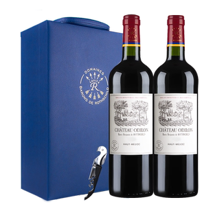 【自营】LAFITE/拉菲 遨迪诺古堡上梅多克红酒750ml*2/礼盒 大贸