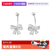 daisy 自营 beautyS999足银蝴蝶结耳钉耳环耳饰纯银日常银耳钉