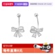 daisy 自营 beautyS999足银蝴蝶结耳钉耳环耳饰纯银日常银耳钉