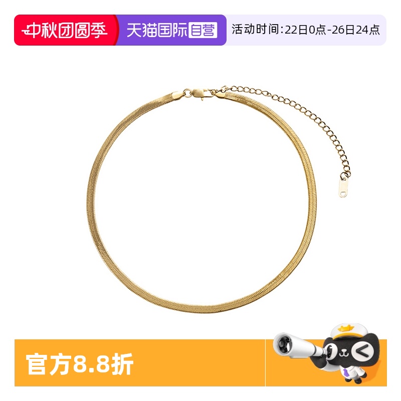 leiqiyuan欧美项链钛金易搭配女