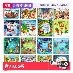 英文原版 绘本尤斯伯恩奇妙发声书 farm sounds农场里边 Usborne发声书 zoo 古典音乐莫扎特贝多芬童话故事触摸按键发声书 自营