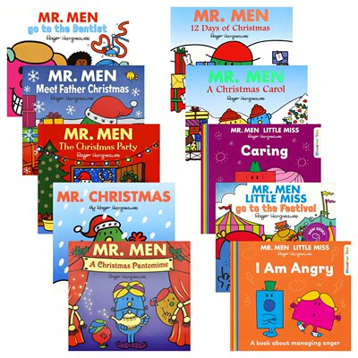 【自营】Mr. Men Little Miss Celebrations 奇先生妙小姐 圣诞篇 情商管理 儿童英语启蒙认知 故事绘本 英文原版进口图书