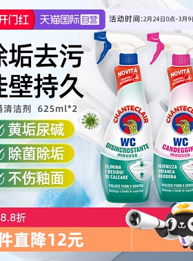 【自营】大公鸡管家洁厕灵洁厕液马桶清洁剂除臭强力除垢625ml*2