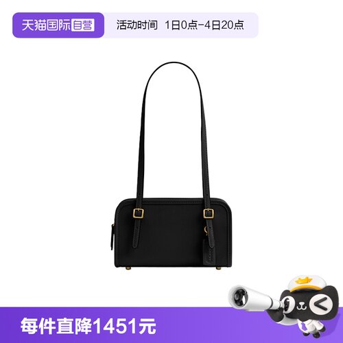 【自营】COACH/蔻驰女士百搭简约单肩手提包 黑色CAM45B4BK