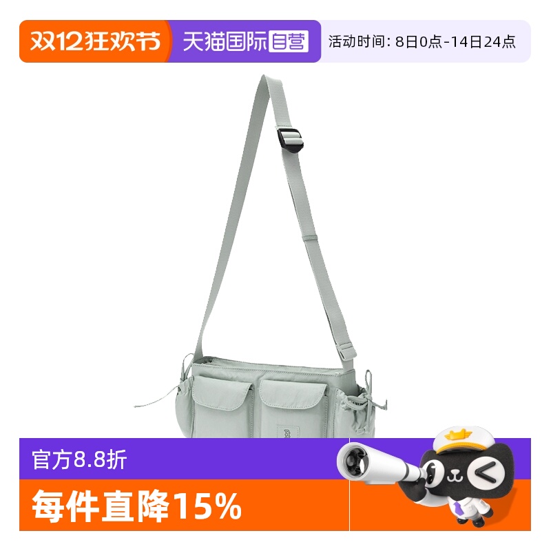 【自营】MLB女包情侣复古休闲多口袋单肩通勤包斜挎包25新款CRB03