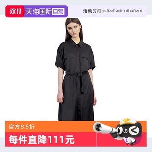 連衣裙 Petit 襯衫 Bari 系帶短袖 女士中長款 自營 H版 型