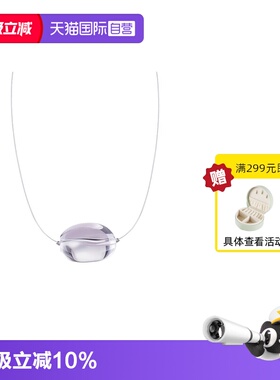 VITARING简约白水晶925银项链女