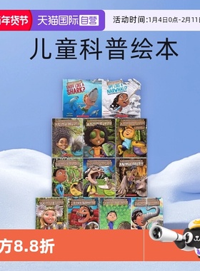 【自营】英文原版科普 11册大全套 What If You Had Animal Tonguel/Ears/Teeth/Hair/Feet/Eyes/Nose 儿童科普绘本 趣味故事