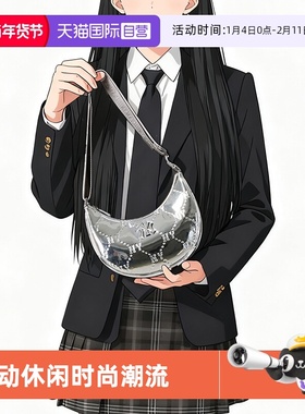 【自营】MLB拎包挎包休闲潮流银色包包出行复古简约小包7ACRMD75N