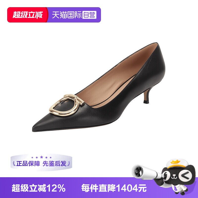 菲拉格慕女士高跟鞋皮鞋