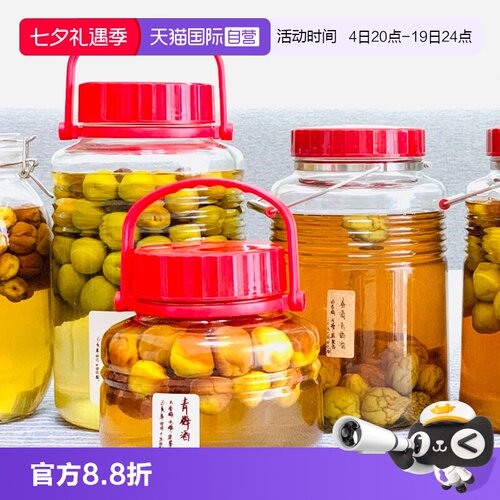 【自营】aderia日本进口青梅酒罐泡酒密封罐无铅玻璃瓶自酿酒坛