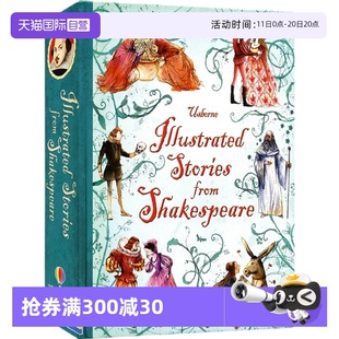 英语启蒙读物 进口书 Illustrated Shakespeare 尤斯伯恩插画故事系列 from Usborne Stories 英文原版 莎士比亚戏剧集 自营