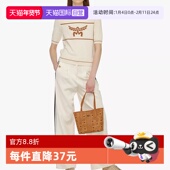 迷你女款 老花菜篮子女士托特斜挎包单肩包手提包 自营 MCM经典