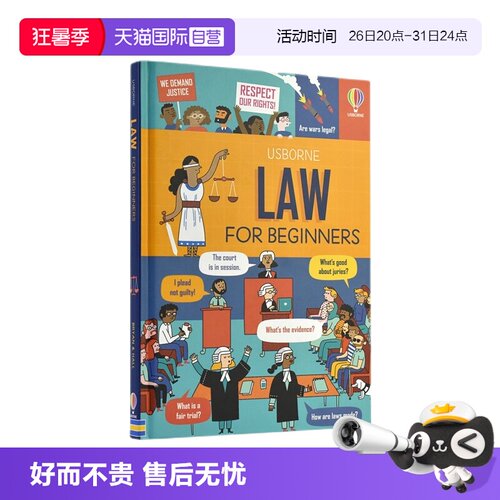 【自营】Usborne Law for Beginners 读懂法律 英文原版 儿童英语启蒙绘本 少儿科学科普读物 尤斯伯恩