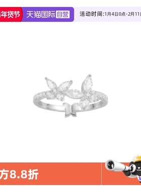 【自营】apm MONACO蝴蝶戒指女生925银时尚气质品牌直供官方联保