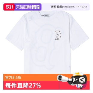 女装 MLB男装 新款 时尚 T恤 简约运动服后背印花舒适透气短袖 自营