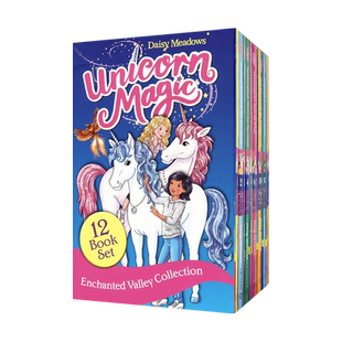 【自营】Unicorn Magic 12 Books 魔法独角兽12册盒装 儿童英语初级章节书 Rainbow Magic彩虹魔法仙子姊妹篇 英文原版进口图书