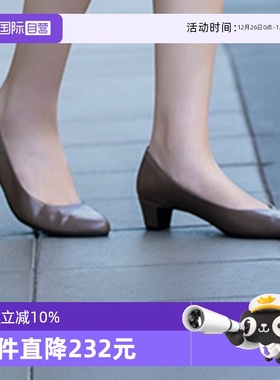 【自营】Soft Contact日本制懒人鞋舒适百搭小高跟单鞋女39520