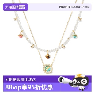 Rose 自營 Lola 羅拉玫瑰日心說轉運珠珍珠鎖骨鏈輕奢項鏈女