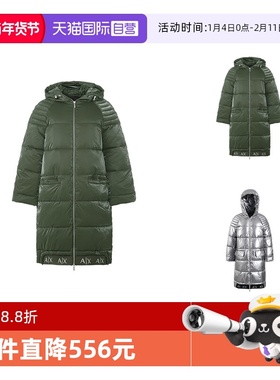 【自营】阿玛尼 AX 女士宽松版连帽棉服大衣外套 6LYK07 YNSKZ