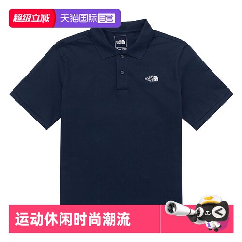 【自营】The North Face北面春夏半袖户外运动男士翻领短袖POLO衫