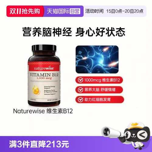Naturewise维生素B12营养脑神经