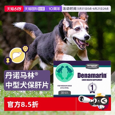 丹诺马林中型犬用护肝片30片