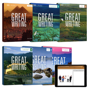 【自营】正版原版进口美国国家地理第四版Great Writing 预备级 12345级青少年写作专项教材原版进口greatwriting教材雅思托福考试
