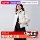 自营 ELLE90白鸭绒撞色短款 羽绒服女2025冬季 新款 通勤休闲外套