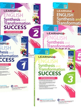 【自营】SAP新加坡小学英语句子合成与转换练习册 Learning English Synthesis and Transformation SUCCESS句型专项训练 英文原版