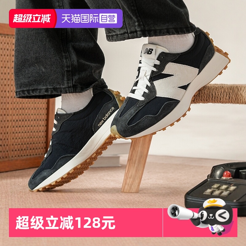 【自营】New Balance NB男女鞋327系列休闲鞋显高厚底鞋潮流V头鞋