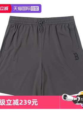 【自营】MLB美职棒男裤女裤深炭灰色时尚运动短裤休闲裤3ASPB1353