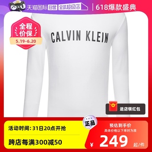 Klein 凯文克莱男士 自营 百搭休闲长袖 上衣LOGO印花 Calvin