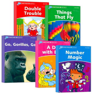 【自营】英国牛津Oxford Dolphin Readers starters Level1-4牛津分级阅读英文原版海豚读物牛津小学精读练习读本lets go配套读物
