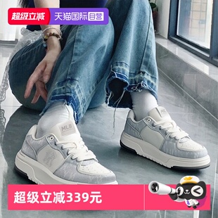 【自营】MLB板鞋男女鞋情侣新款时尚学长鞋低帮休闲鞋厚底运动鞋