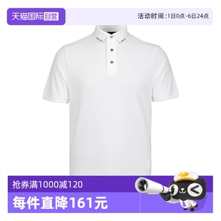 自营 ARMANI EMPORIO 商务日常百搭 阿玛尼男士 纯色翻领POLO衫