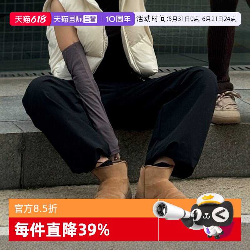 【自营】女鞋休闲短靴驼色简约加绒雪地靴棉童鞋24秋冬新款WBBCB