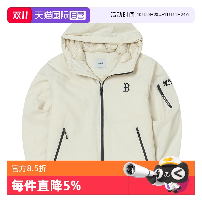 【自营】MLB羽绒服新款男女装情侣潮流户外休闲服保暖外套棉羽
