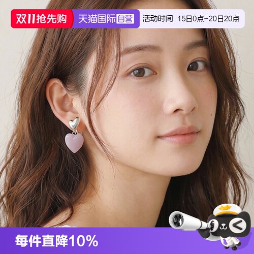 【自营】OSEWAYA复古素圈阻力耳夹珍珠耳饰爱心耳环气质花朵耳钉